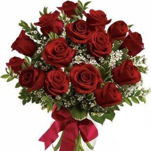 15 red roses with greenery | Flower Delivery Taganrog